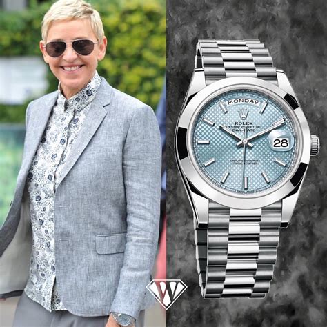 ellen degeneres rolex yachtmaster|ellen day date rolex.